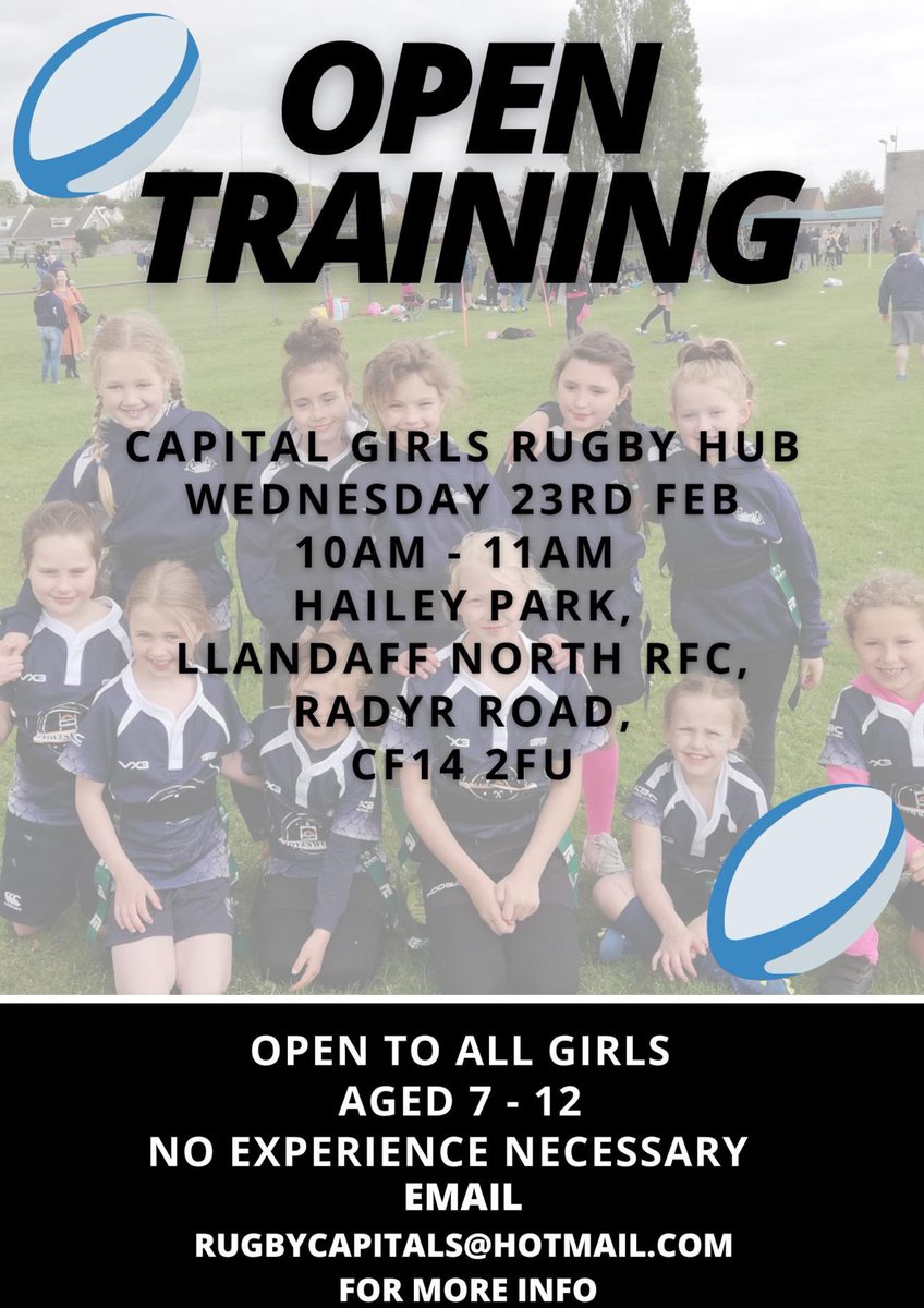 Half term training session! 

Click the link to register! 💙🏉 <a href="/RugbyCapitals/">Capitals W&G Rugby Hub</a> <a href="/KiraPhilpott/">Kira Philpott</a> <a href="/GethinOwen5/">Gethin Owen</a> <a href="/GirlsWanderers/">GWRFC Girls and Women’s rugby</a> <a href="/whitchurchwrfc/">Whitchurch RFC Women</a> <a href="/QuinsGirlsRugby/">Quins Girls Rugby</a> <a href="/LNRFCwomen/">Llandaff North RFC Women</a> 

forms.gle/VQKo8aGYnD5Lq3…