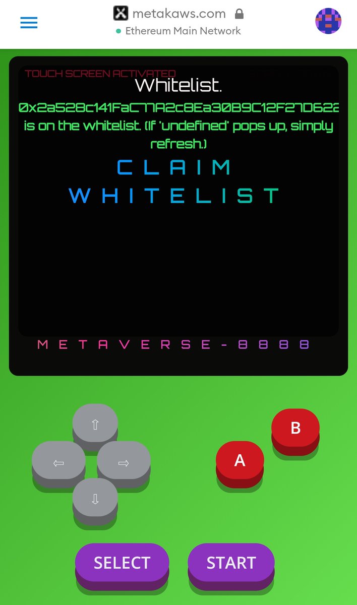 anonft_'s tweet photo. Yey whitelisted! @METAKAYS 🥰 https://t.co/guKKww2BBe