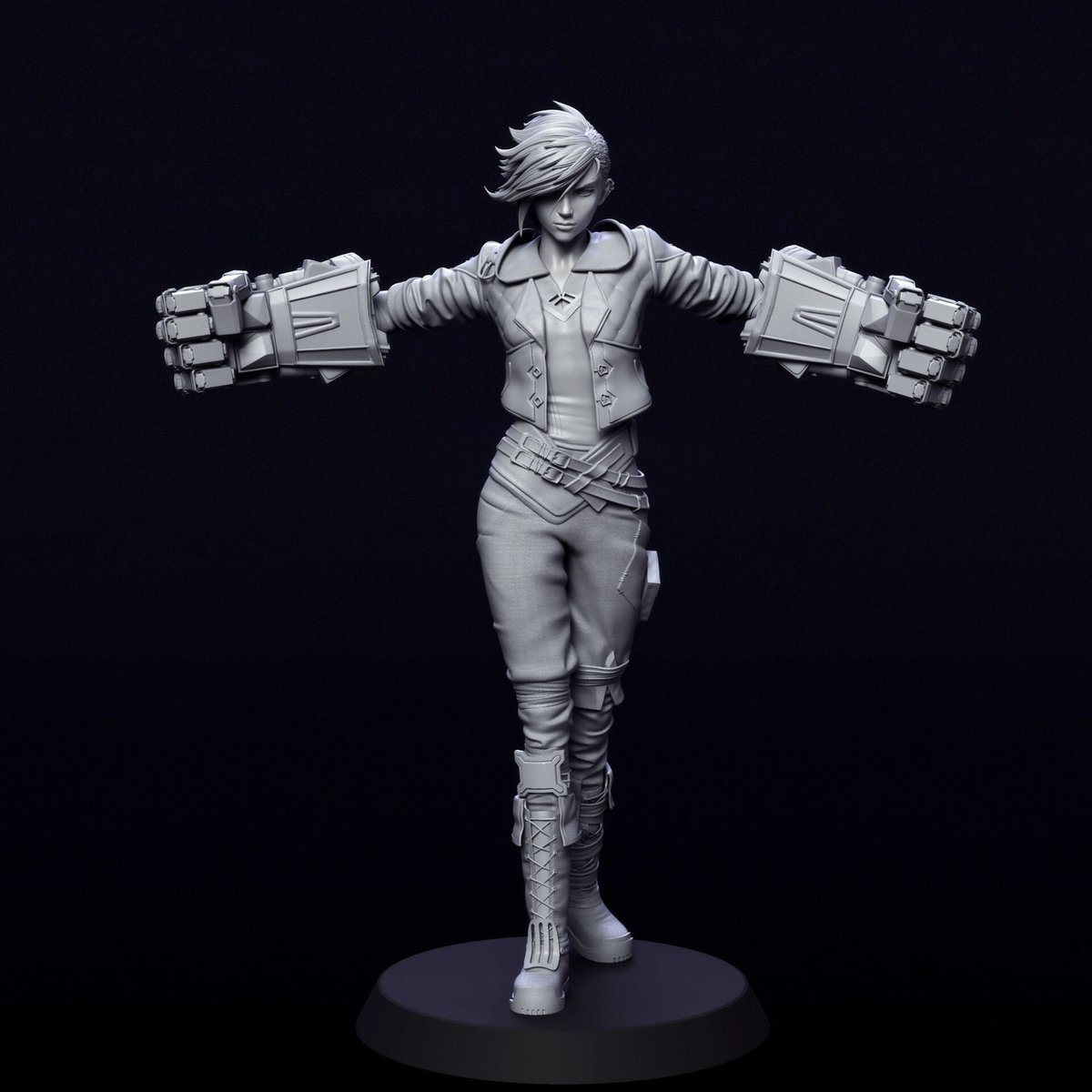 80Level's tweet photo. Сharacter Artist Claudio Saavedra has recreated Vi from Netflix's Arcane series 100% in ZBrush:

More renders and info: https://t.co/jzUlzlPoze

#vi #arcane #arcaneshow #netflixarcane #arcanevi #viarcane #zbrush #sculpting #characterart #characterddesign @pixologic https://t.co/4A0hMHR2TW
