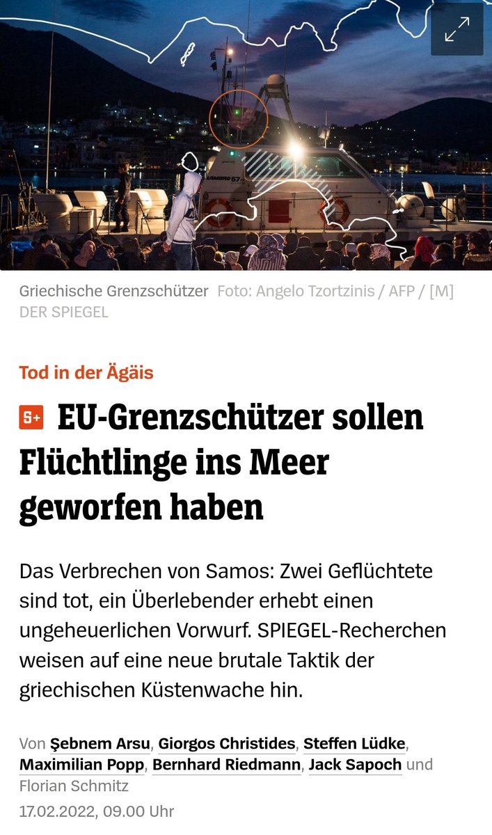 Allein die Überschrift reicht aus, um die Brutalität des EU-Grenzregimes zu erkennen: die griechische Küstenwache soll fliehende Menschen zurück ins Meer geworfen haben.