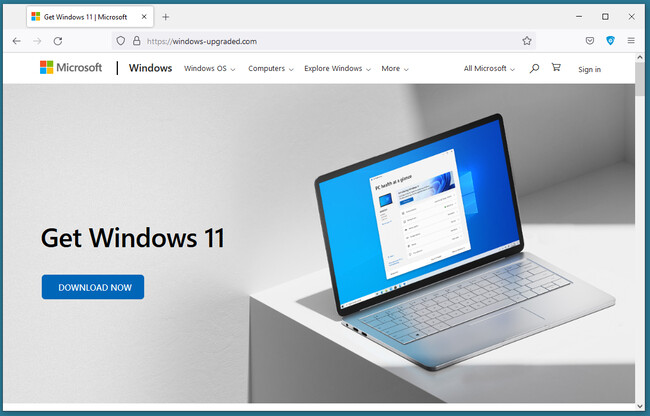Codetia_Com's tweet photo. El mayor #malware que hay para robar contraseñas quiere a usuarios de Windows 10: llega en una actualización falsa de #Windows11 https://t.co/5nztTEF3Ml https://t.co/wLNKVpO88t