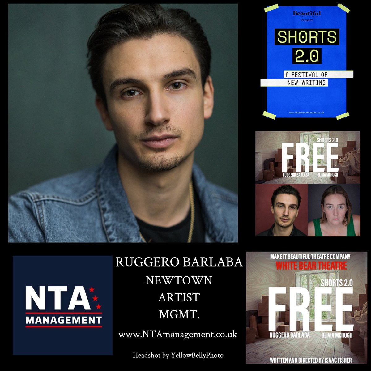 New Town Artist Management Ltd. (@ntamanagement) on Twitter photo Casting Success for <a href="/NTAmanagement/">New Town Artist Management Ltd.</a> #Actor Ruggero Barlaba <a href="/ruggerobarlaba/">Ruggero Barlabá</a> performing <a href="/WhiteBearTheatr/">White Bear Theatre</a> in Shorts 2.0 Written & Directed by Isaac Fisher with Olivia McHugh. Wednesday 23rd Feb.
#actorlife #casting #theatre #talent #actorsagency #newtownartistmanagement Casting Success for <a href="/NTAmanagement/">New Town Artist Management Ltd.</a> #Actor Ruggero Barlaba <a href="/ruggerobarlaba/">Ruggero Barlabá</a> performing <a href="/WhiteBearTheatr/">White Bear Theatre</a> in Shorts 2.0 Written & Directed by Isaac Fisher with Olivia McHugh. Wednesday 23rd Feb.
#actorlife #casting #theatre #talent #actorsagency #newtownartistmanagement