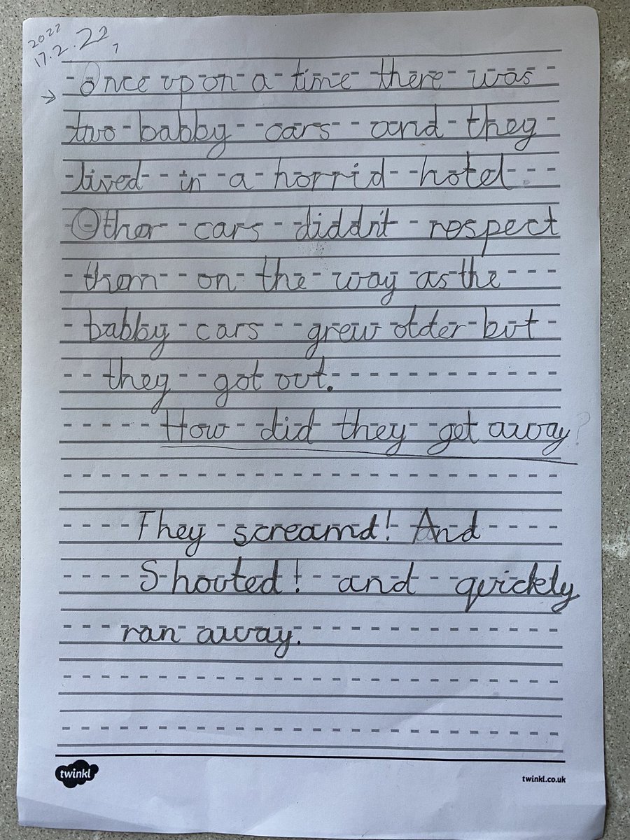 Laura__Fall's tweet image. Laila has chosen to write a WANGLE about cars for her friends to correct and improve as part of this term’s homework.@OPAK_2MH