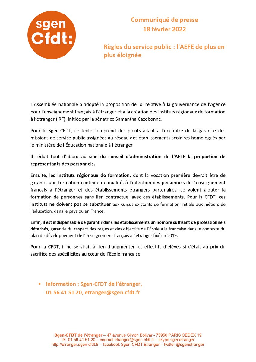 Sgen-CFDT Etranger tweet media