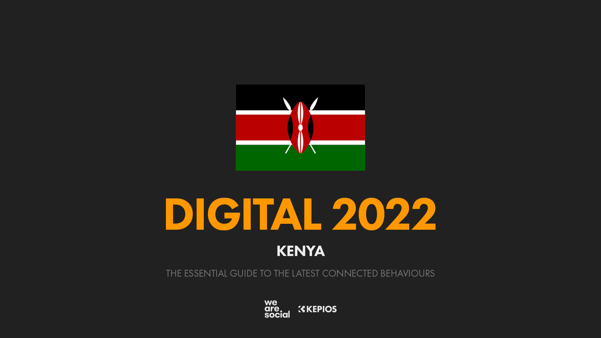 eskimon's tweet photo. Our #Digital2022 report on #Kenya is available now - key stats include:

▫ #Internet users: 23.4M
▫ #SocialMedia users: 11.8M
▫ #Mobile connections: 63.5M

Full report: https://t.co/RicLOwVCS2

@wearesocial @kepios https://t.co/Uw3W72SSTL