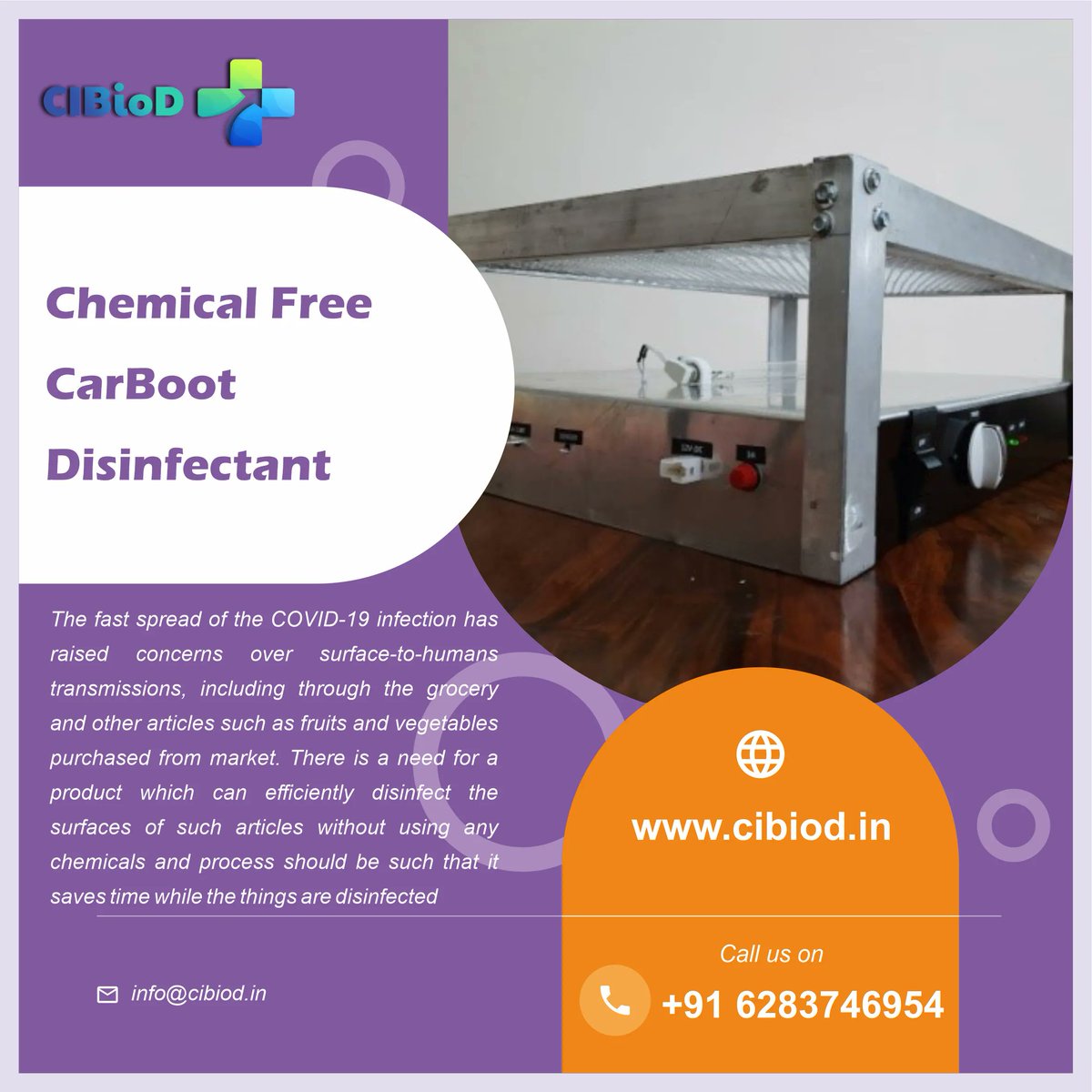 me_dvg's tweet photo. #CIBioD #Inventions : Chemical Free CarBoot Disinfectant
For more information visit: https://t.co/m9uHnjHXtG https://t.co/jMOZenlSK1