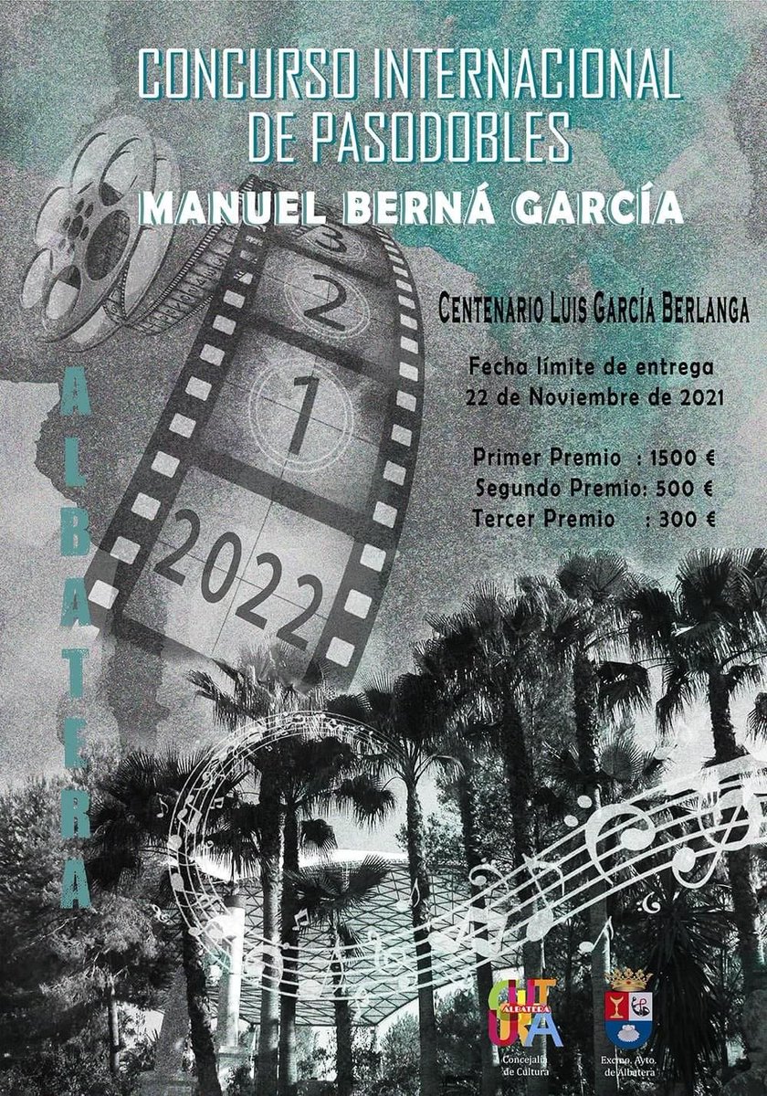 Concurso de pasodobles Manuel Berná García, organizado por el Ayuntamiento de Albatera.