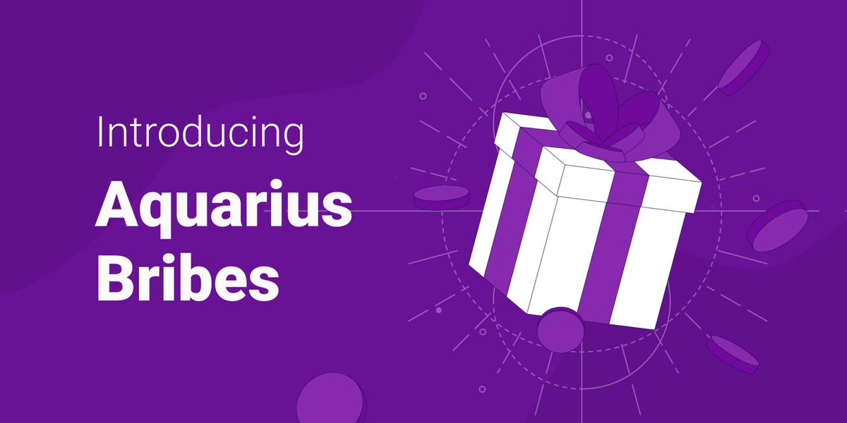 AquariusDeFi's tweet photo. Alongside the Airdrop #2 distribution, some of the team have been working on something special.

Bribes have become part of the liquidity voting process, allowing projects and users to entice $AQUA holders to vote for specific markets.

So we thought, why not make them native? https://t.co/jydh3SkGRV
