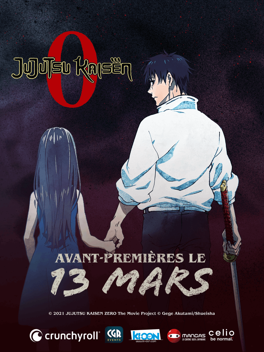 JUJUTSU KAISEN 0, le 13 mars en avant-première ! 🔥 

🎟️ Ouverture de la billetterie à 16 h...