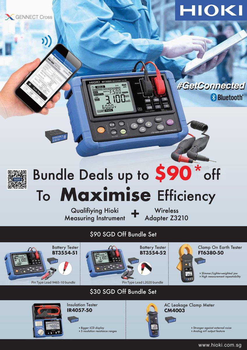 denkei_SG's tweet photo. #HIOKI Bundle deals! Wireless Adapter Z3210 Campaign with Clamp Meter | CM4373-50 | CM4375-50| CM3286-50 | CM4373-91 | CM4375-91 | DT4261 | https://t.co/T73MbqAFnL