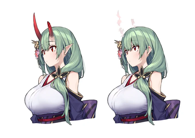 人間の姿に扮することもできる暁璃ちゃんらくがき 