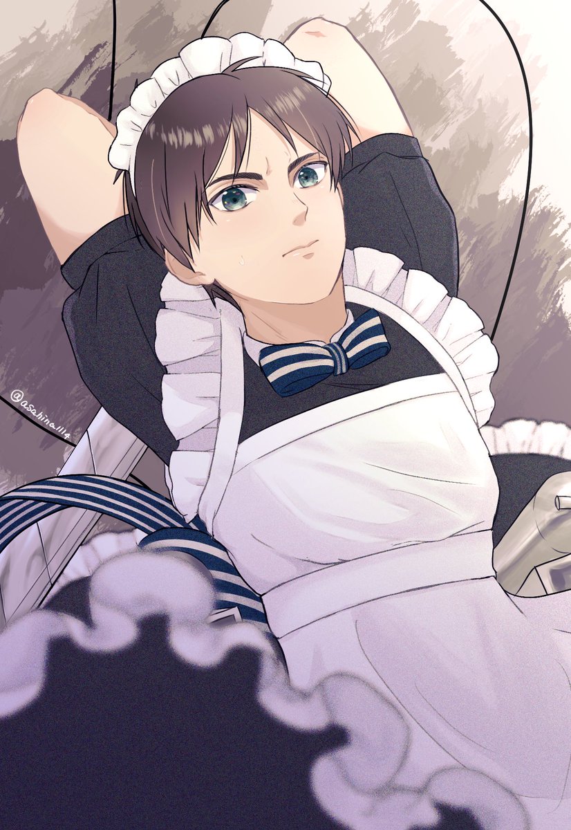 asahina1114's tweet photo. ⚠️⚠️女装⚠️⚠️

幻覚メイドくん https://t.co/5ZAVvxSYMv