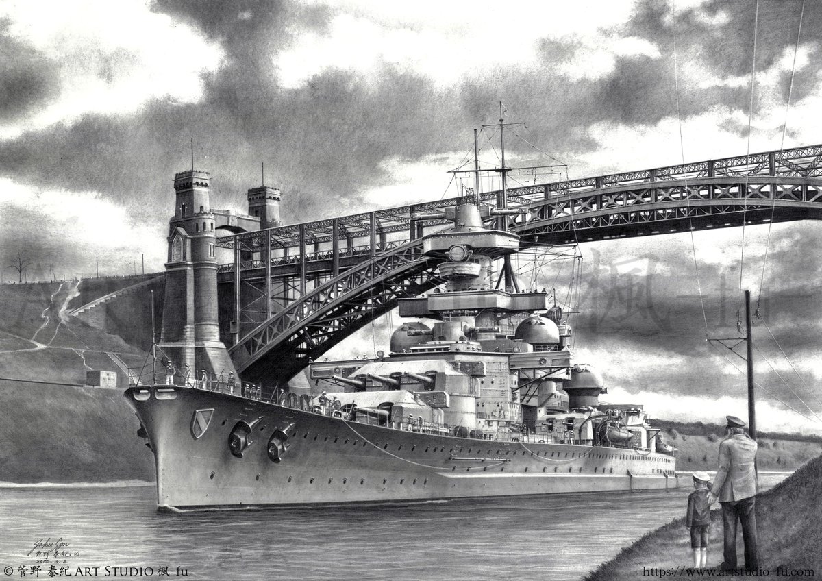 Look at the top 3 that almost broke my heart to draw backgrounds!
"The Mediterranean Expedition- Armored Cruiser Izumo 2577"
"Exchanging salutes -Battleship DKM Scharnhorst 1939-"
"Evasion - Battleship Strasbourg 1940-"
All are #pencildrawing s. Please follow me!