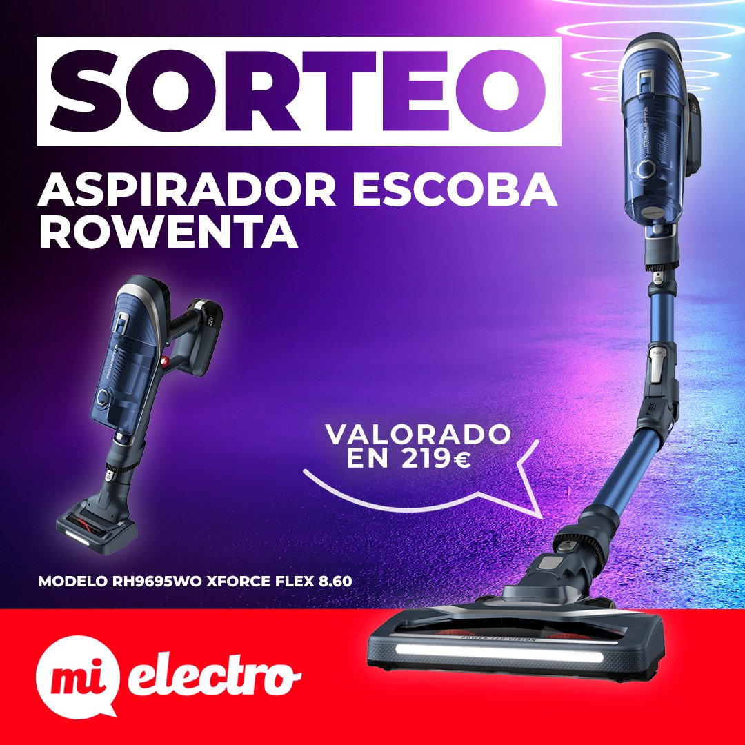 🔥 SORTEAZO 🔥

¿Quieres ganar este aspirador Rowenta?

1⃣ Síguenos en Twitter
2⃣ Haz RT
3⃣ Déjanos un comentario diciéndonos el por qué quieres ganar este aspirador utilizando el hashtag #SorteoMiElectro 

▶ Tienes hasta el 17 de Marzo a las 23:59 para participar. 

¡SUERTE! ❤