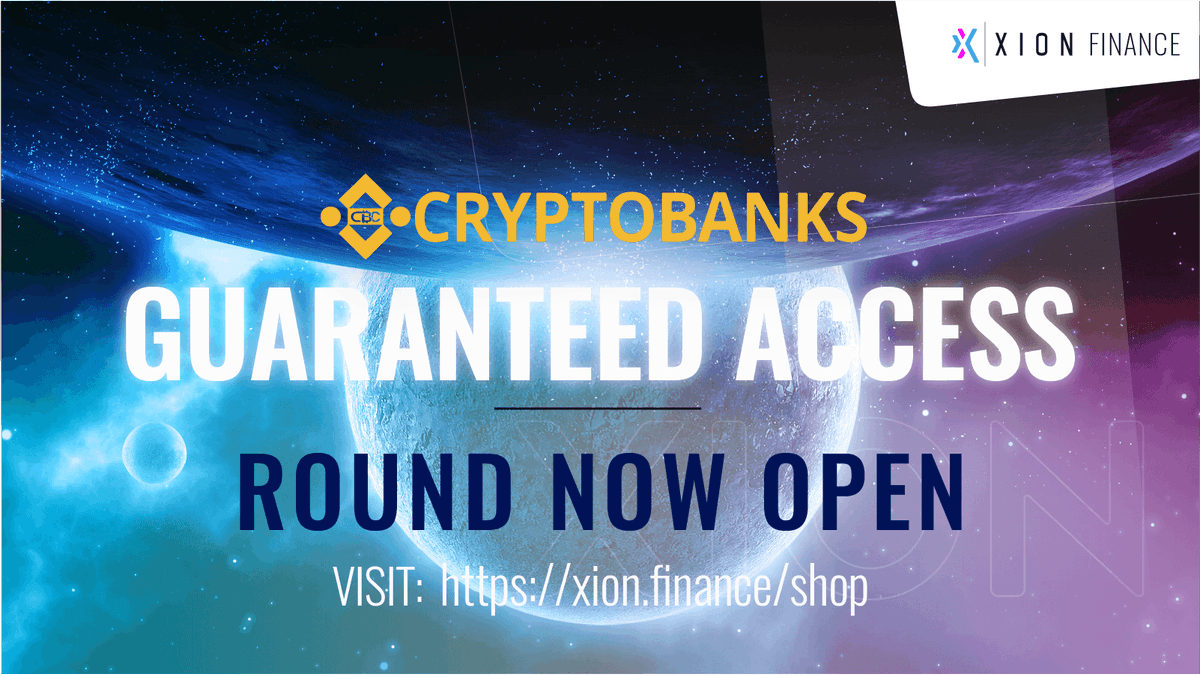 xionfinance's tweet photo. The @Cryptobanks9 IDO on #XionFinance is LIVE🥳

Join Here👉 https://t.co/eKcOXom8i1

Only available for guaranteed stakers!

Join the level, participate &amp; get cashback in $XGT!

Go Go Go!🔥🔥🔥

#IDO #CryptoBanks $CBC #XionPad https://t.co/rdgro10AWn
