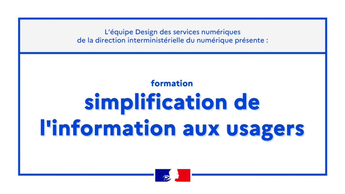 En direct🎥 

Ça démarre ! On vous attend en direct sur Youtube avec <a href="/CamilleR0ZIER/">Camille Rozier</a> de la <a href="/_DITP/">Transformation publique</a> pour parler « Simplification de l'information à destination des usagers » 🔍 

👉🏼youtube.com/watch?v=7scX1F…

#formation #numérique
