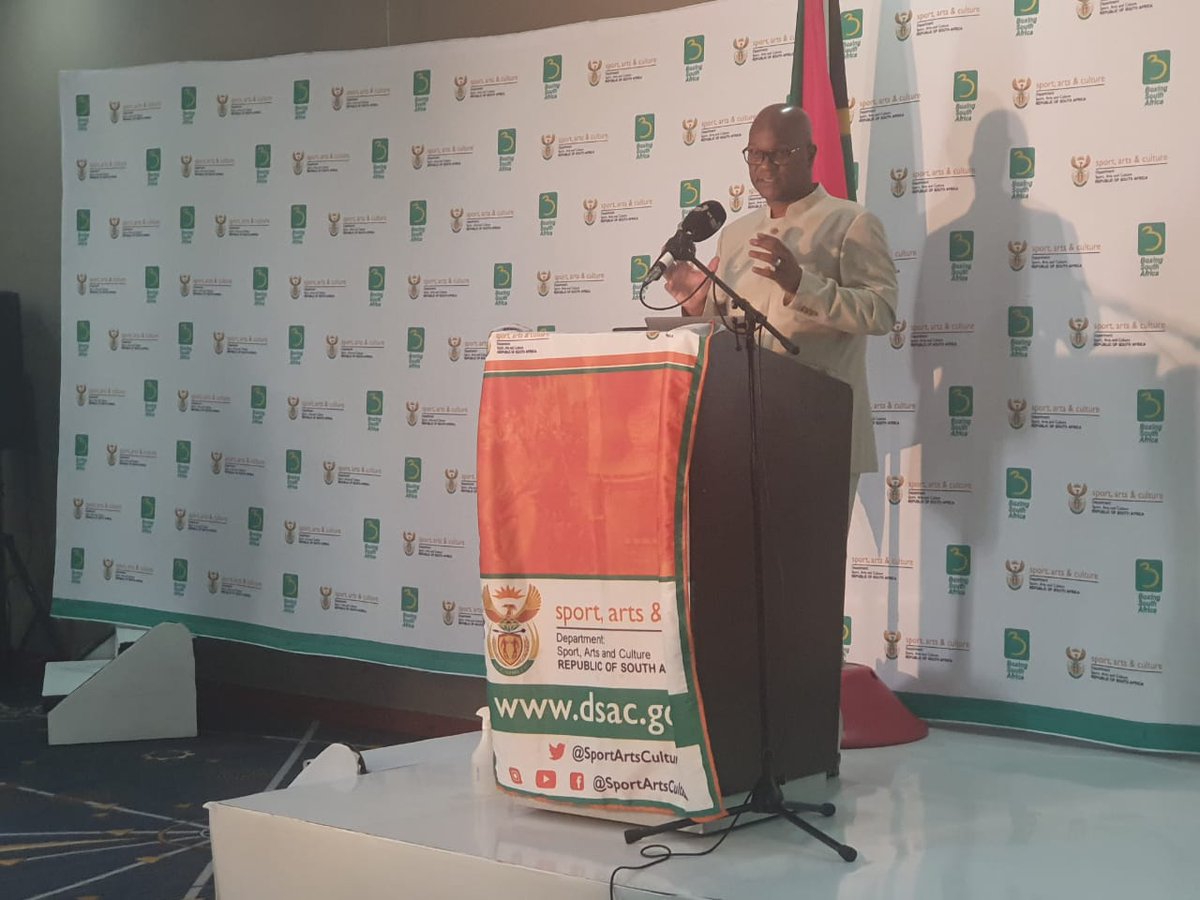 Department of Sport, Arts and Culture (@sportartscultur) on Twitter photo #SABoxingStrategicWorkshop
This session must be able to set a clear programme for woman boxing, there is a pressing need to fast track this process. In the mist of all social ills, we need to ensure that women are protected & have a chance in this sport. - Min <a href="/NathiMthethwaSA/">Ambassador Nathi Mthethwa</a> #SABoxingStrategicWorkshop
This session must be able to set a clear programme for woman boxing, there is a pressing need to fast track this process. In the mist of all social ills, we need to ensure that women are protected & have a chance in this sport. - Min <a href="/NathiMthethwaSA/">Ambassador Nathi Mthethwa</a>