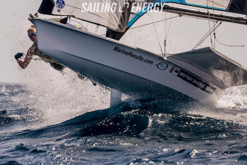 An awesome photo of Meg’n’Steph on Day One of the Lanzarote International Regatta 2022. 🤙

#sponsoredbymarineresults #49erfx #britishsailingteam #49erfxsailing #olympicsailing #sailing #lanzarote #sailracing #paris2024 #olympicjourney  

📷 🙏 <a href="/SailingEnergy/">Sailing Energy</a>