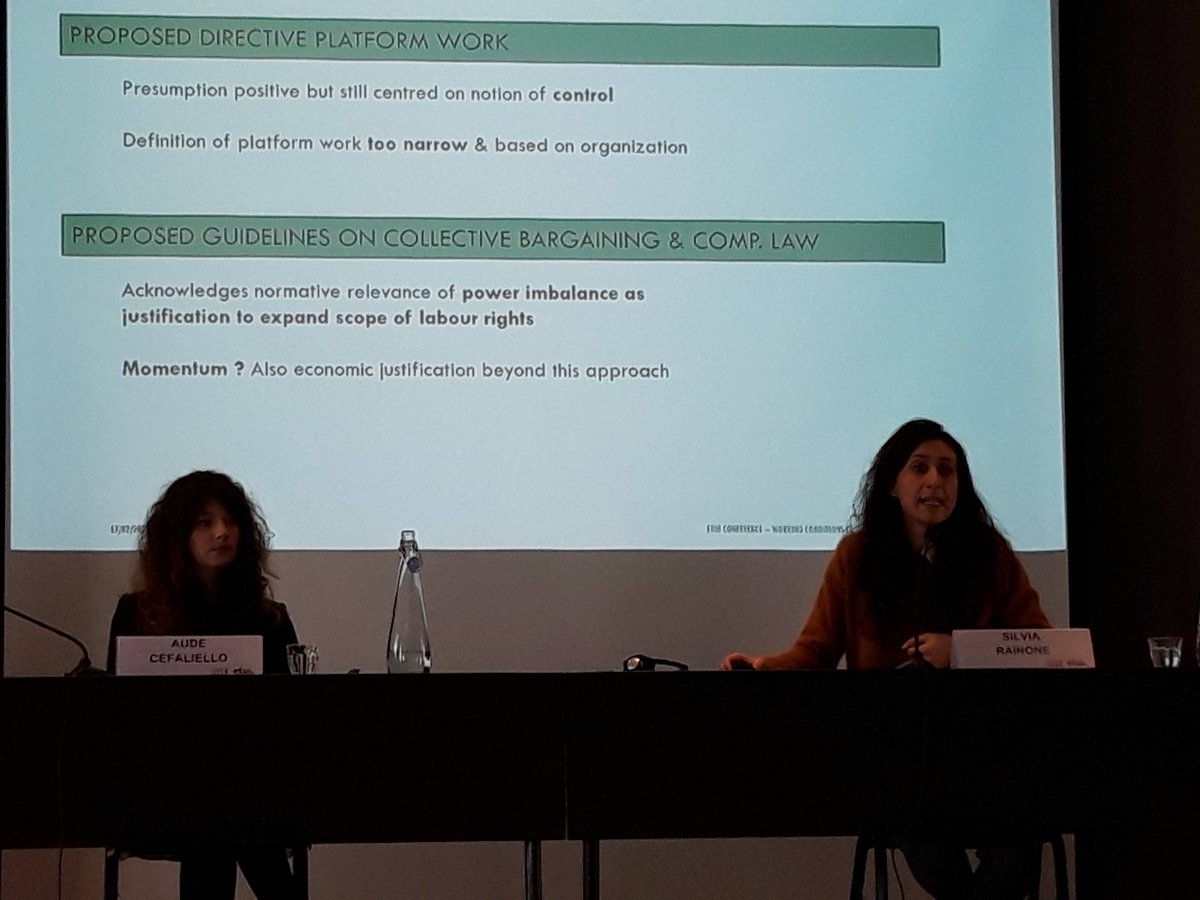 Thank you <a href="/silviarainone/">Silvia Rainone</a> for putting forward the limits focusing on the notion of subordination to tackle #platformwork  and to link reflection to economic imbalance of power <a href="/ETUI_org/">ETUI - European Trade Union Institute</a>
