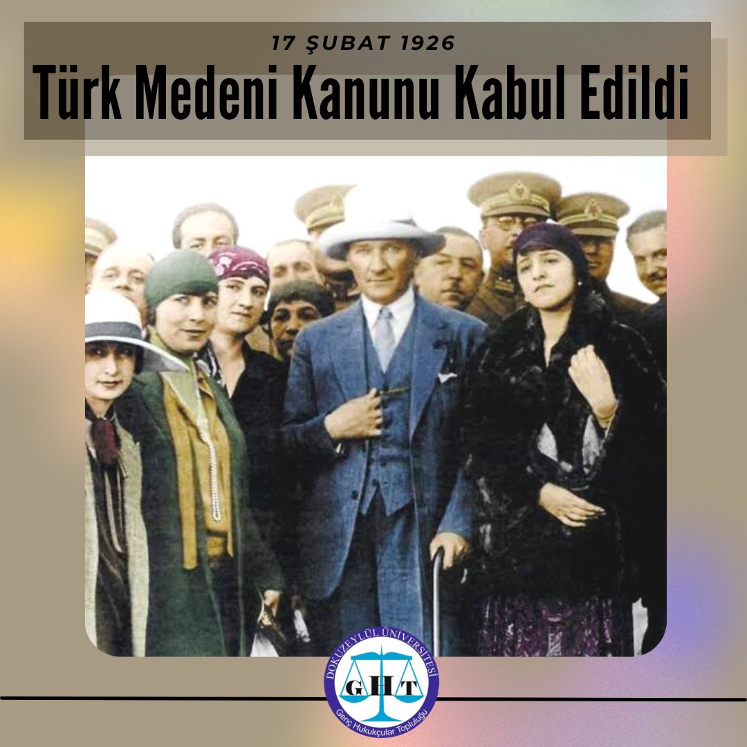 deught's tweet photo. #TürkMedeniKanunu’nun Kabul Edilmesinin 96. Yılı Kutlu Olsun! https://t.co/TmF9prVzri
