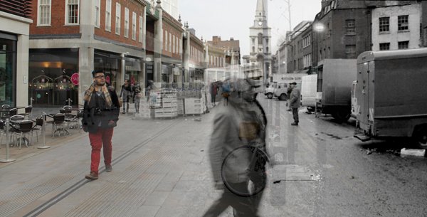 rupertbu's tweet photo. Yesterday @thegentleauthor introduced us to the photo-works of Mark Jackson &amp; Huw Davies, taken back in the 90s, today we view "A Walk Through Time In #Spitalfields Market" where #AdamTuck cleverly merges "then and now", the fabric of society to transient!
https://t.co/5qThW53haJ https://t.co/a9XXMz6dme