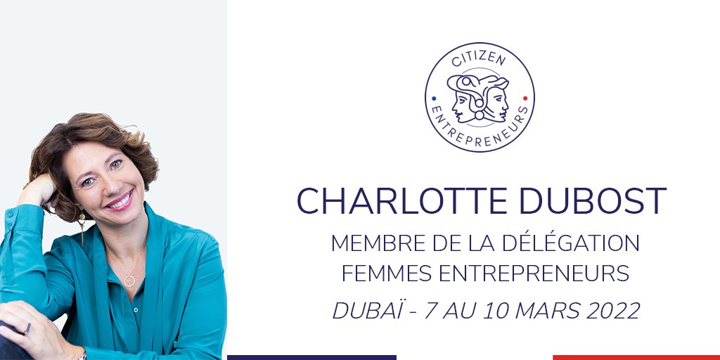Je suis très honorée d'avoir été choisie par Citizen Entrepreneurs pour rejoindre la délégation française de femmes entrepreneurs qui partira à Dubaï en mars prochain dans le cadre de la journée de la femme. De belles retrouvailles et rencontres en perspective !