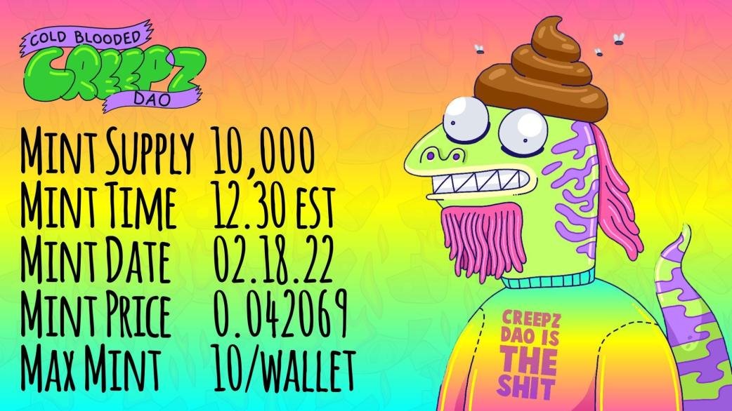 i think its really the last chance to get @CBCreepz at decent prices now because <a href="/Creepz_DAO/">CreepzDAO</a> is coming, and they will have 420.69Eth to sweep #Creepz , staked to earn loomi, and stay and spent in-game

creepzdao.io

#CreepzStrongerTogether #NFTCommunity