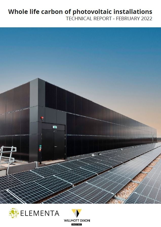 ☀️ NEW REPORT ON SOLAR PV ☀️

Cutting-edge research from Willmott Dixon and @elementa_uk sheds light on the whole life carbon associated with solar PV installations, with recommendations.  

Click to read the report: orlo.uk/x0yZX

#NowOrNever