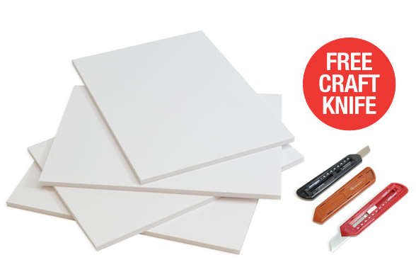 GraphicsDirect's tweet photo. White Foamboard
FREE Craft Knife on all sizes of plain white board https://t.co/d6uEg8KTEP