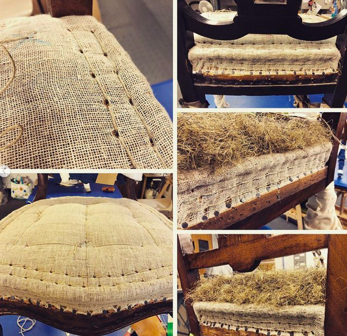 THE_AMUSF's tweet image. The stage 1 class @upholstery_ldnmetarts
deep in concentration and focused on working on their blind and top stitching. 

#amusf #amusfstage1 #upholsteryclasses  #learnupholstery #learnacraft  #stuffandstitch #traditionalupholstery #workwithyourhands