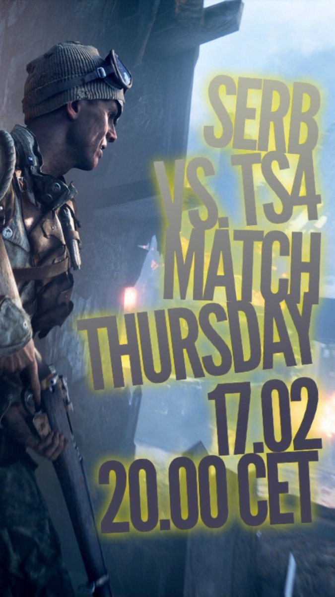 PatmanbrDk's tweet image. Don't know what to do tonight? Then jump in and watch our match against SERB. I'll be streaming on my twitch at 8pm CET 🔥 
#TS4 @xMs__Unknown @ReichenZtein