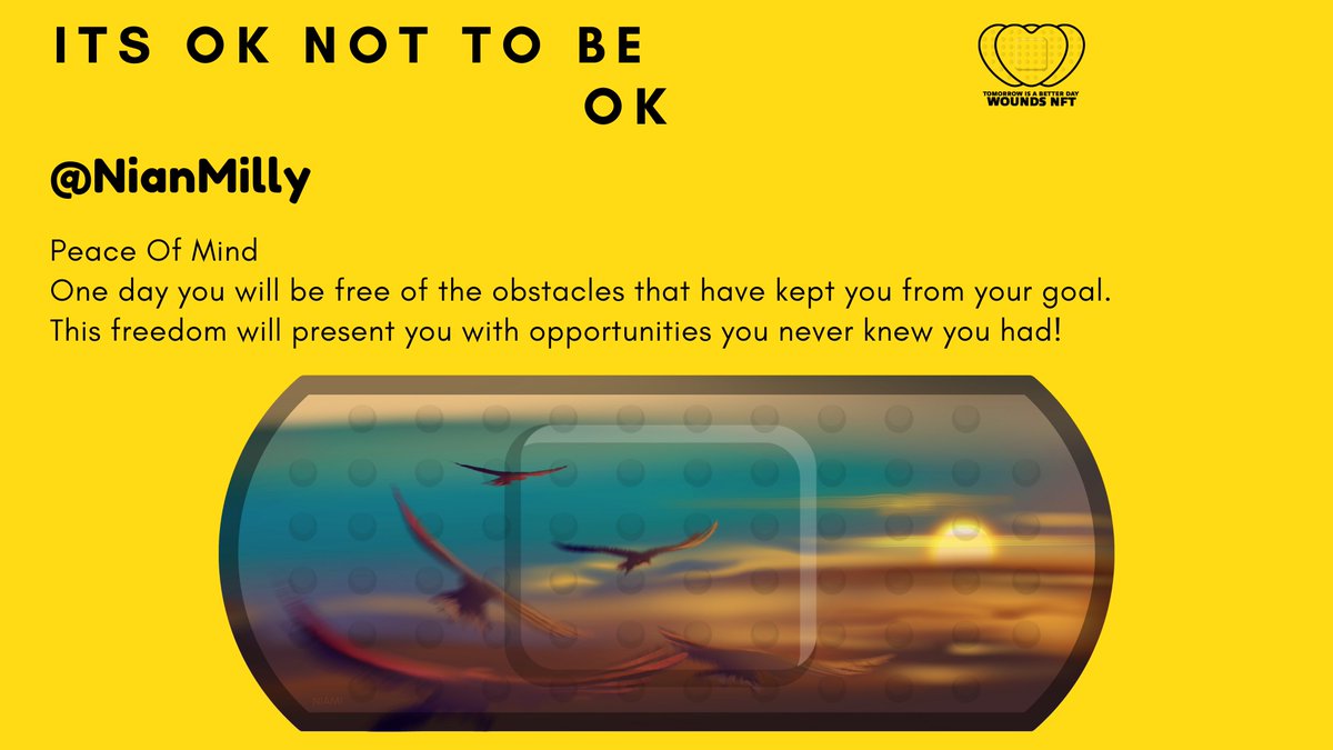 it's ok not to be ok 🕊️

Created By 

<a href="/NianMilly/">NiaMi</a>      

#NFTs