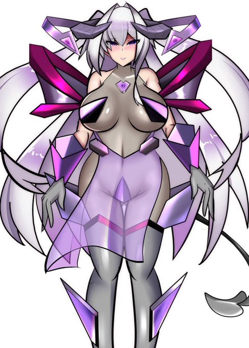 悪堕ちましろであるレヴィーアとノワール。
レヴィーアは全身の配色がまとまった感じがする一方、
ノワールの方は身軽なイメージで、パッと見でもレヴィーアと違う雰囲気を感じられたらいいなと思うデザインにしてます。
前者はifなので、ノワールはその分扱う…かも? 