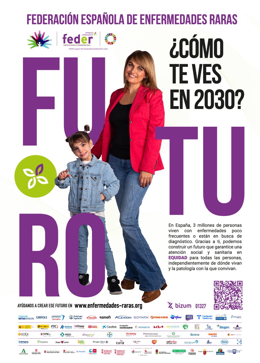 En <a href="/FEDER_ONG/">FEDER | Enfermedades Raras</a> lanzamos nuestra campaña por el Día Mundial de las #EnfermedadesRaras, que presentaremos el martes en Madrid y está dirigida a lograr la #EQUIDAD en el acceso a la atención social y sanitaria.

Y tú, ¿Cómo te ves en 2030? 🌐

#SomosFEDER

bit.ly/3H3pntu
