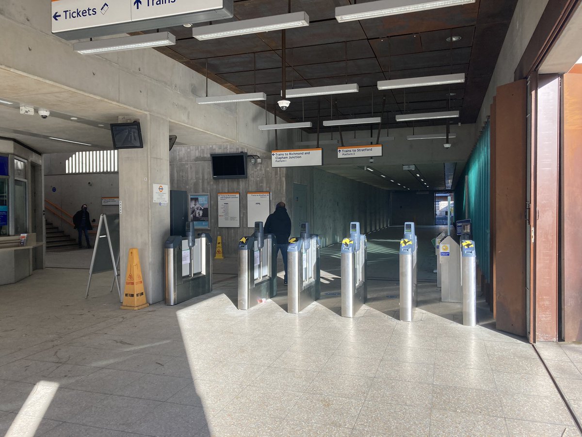 New ticket barriers installed at Hackney Wick Overground 🎟