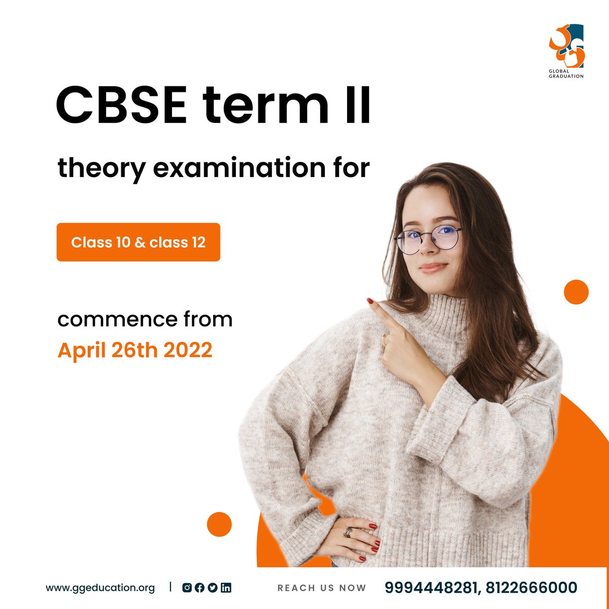 GG__education's tweet photo. CBSE TERM 2 THEORY EXAMINATION 2022
Commence from April 26

More updates do follow us 

#cbse #ncert #cbseresults #cbse2022 #cbseexam #10cbse #12cbse https://t.co/55XYn0JSQo