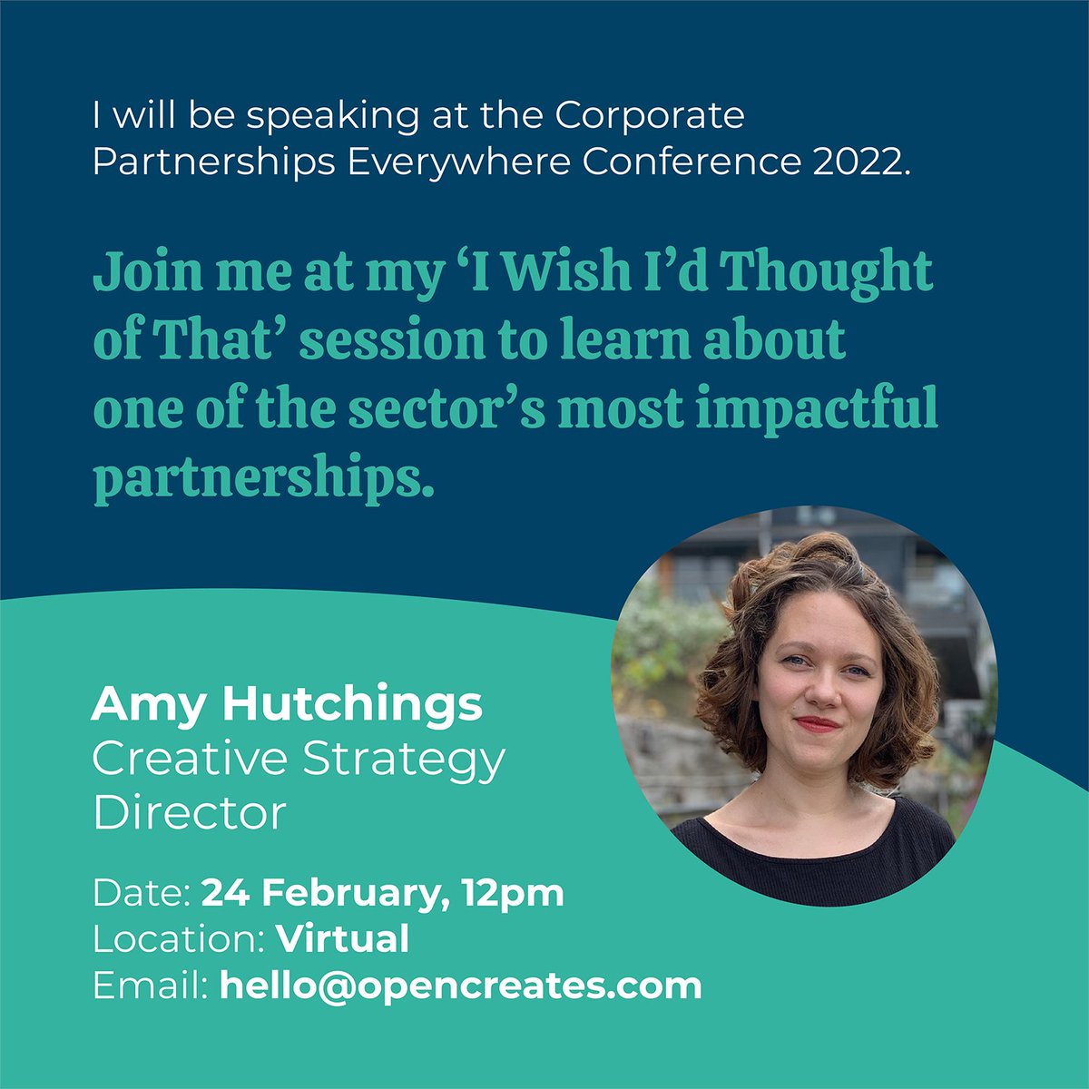 LifeAtOpen's tweet photo. We are really excited to be speaking at the @FundEverywhere ‘Corporate Partnerships Everywhere Conference’ in the ‘I Wish I’d Thought of That’ 2pm session. We’ll look at one of the sector’s most impactful partnerships. Please join us here: https://t.co/C2ndpFL8xo #LifeatOpen https://t.co/zirIsN3qr4