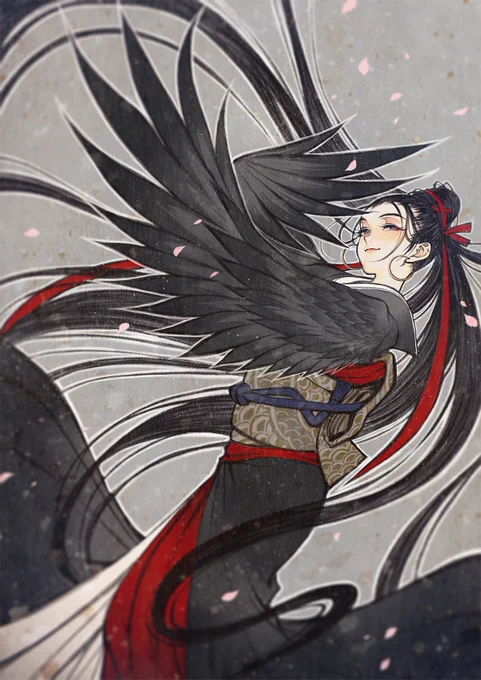 「春を楽しむ鴉」再掲。 