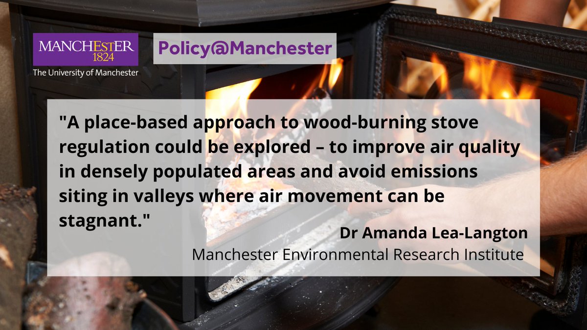 In our new blog, Dr Amanda Lea-Langton from <a href="/UoM_MERI/">UoM_MERI</a> outlines how the increasing popularity of wood-burning stoves and outdoor fires is adding to the air pollution problem.

Read more here: blog.policy.manchester.ac.uk/posts/2022/02/…