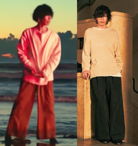 ほぼorionと同じようなコーデ。似合うね。 #米津玄師