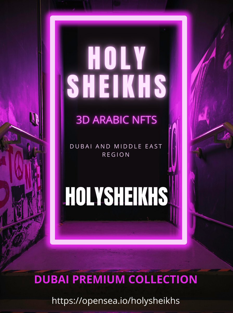 HolySheikha's tweet photo. 🔥🇦🇪💥 HolySheikh Premium 3D NFTs collections listed on opensea. G and grab your NFT . Buy here...https://t.co/mIIG2JP1sp
@opensea #OpenSeaNFT https://t.co/XYgNQCFxZ4