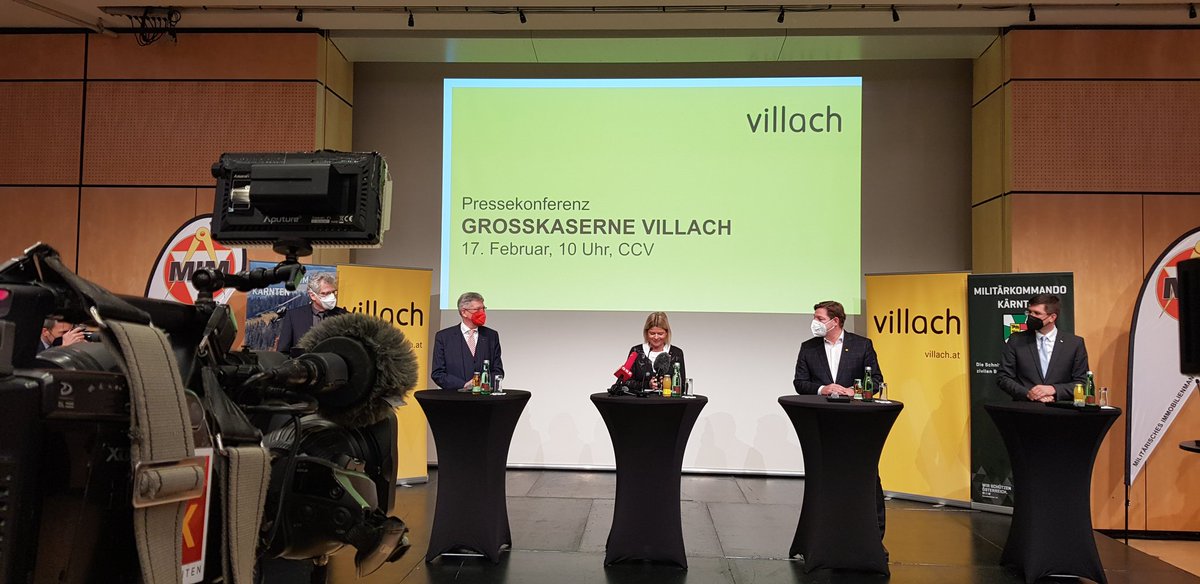 RGigacher's tweet photo. Das Siegerprojekt der Villacher Großkaserne für das #Bundesheer wird heute präsentiert. Die Villacher  Pioniere und Führungsunterstützer sollen zusammengeführt werden. Die Kärntner Soldaten freuen sich über diese Investition in die Sicherheit. https://t.co/F9LUkjb4kd