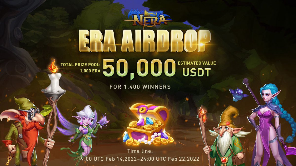 🔥 ERA #Airdrop (ERA)
⭐️⭐️⭐️⭐️
🎁 Prize Pool: 1,000 ERA ($50,000)
👥 Referral: 5 extra entries
🏆 Winners: top 1,000 + 400 random

👉 Airdrop Link: wn.nr/FLNTrL

• Follow @NinanceOfficial

🌐 About Ninance: Visit – ninance.io