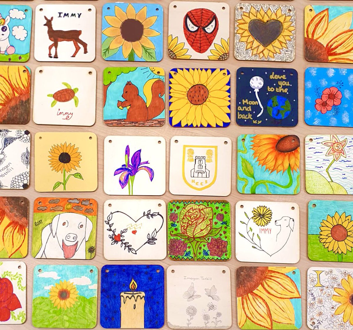 hccs1978's tweet photo. Yesterday, our Sixth Formers started creating ‘memory tiles’ to celebrate Imogen. As we create our memories, we will use the tiles to decorate the area near the flowers in the coming days. Students spent time quietly and respectfully remembering and reflecting on our loss. https://t.co/XfokRBJTgA