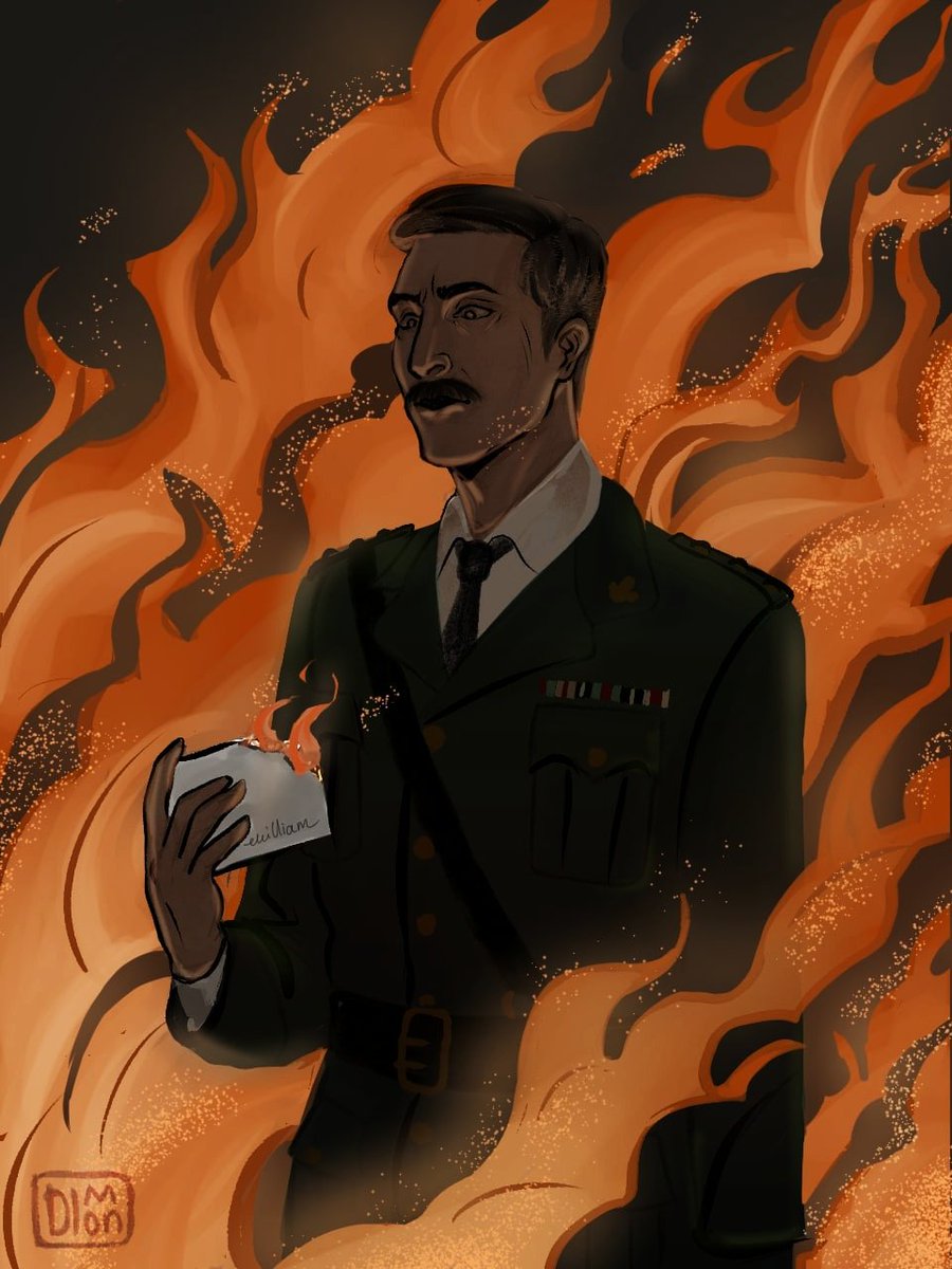 dimoniell's tweet photo. "I can hear the cannons calling
As though across a dream
And I can smell the smoke of hell
In every stitch and seam
And like flowers, the bodies tumble
Around this muddied lot
I cannot hear them scream
"Forget me not"..."
#GhostsBBC #captainbbc #украрт
@benwillbond https://t.co/cOQo9quJ11