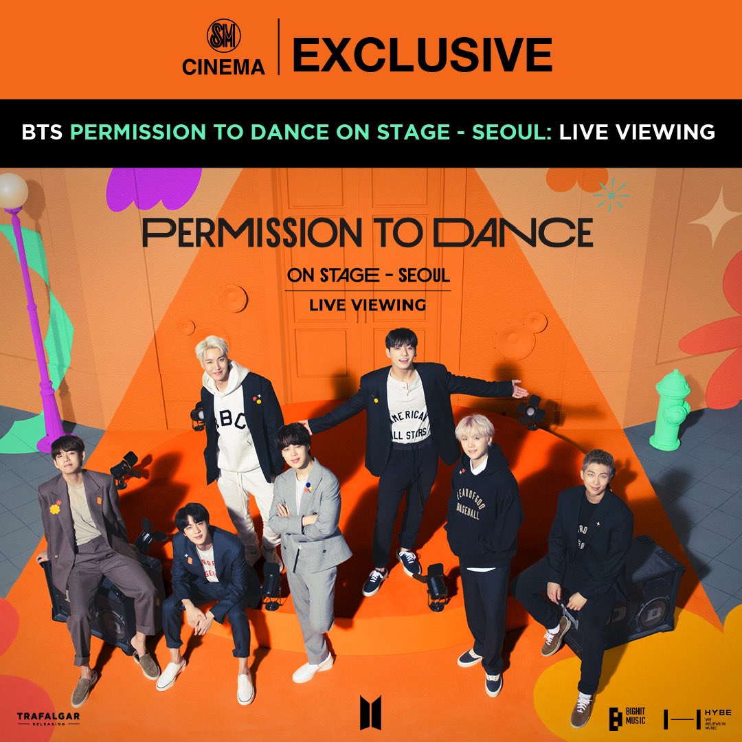 📣 Annyeonghaseyo ARMY PH! 
Don't miss this BTS PERMISSION TO DANCE ON STAGE – SEOUL LIVE VIEWING concert experience broadcast only here in SM Cinema! #BTS #PTDatSMExclusive
#SMExclusive
#SafeandFunMovieWatching 
#SMCinema