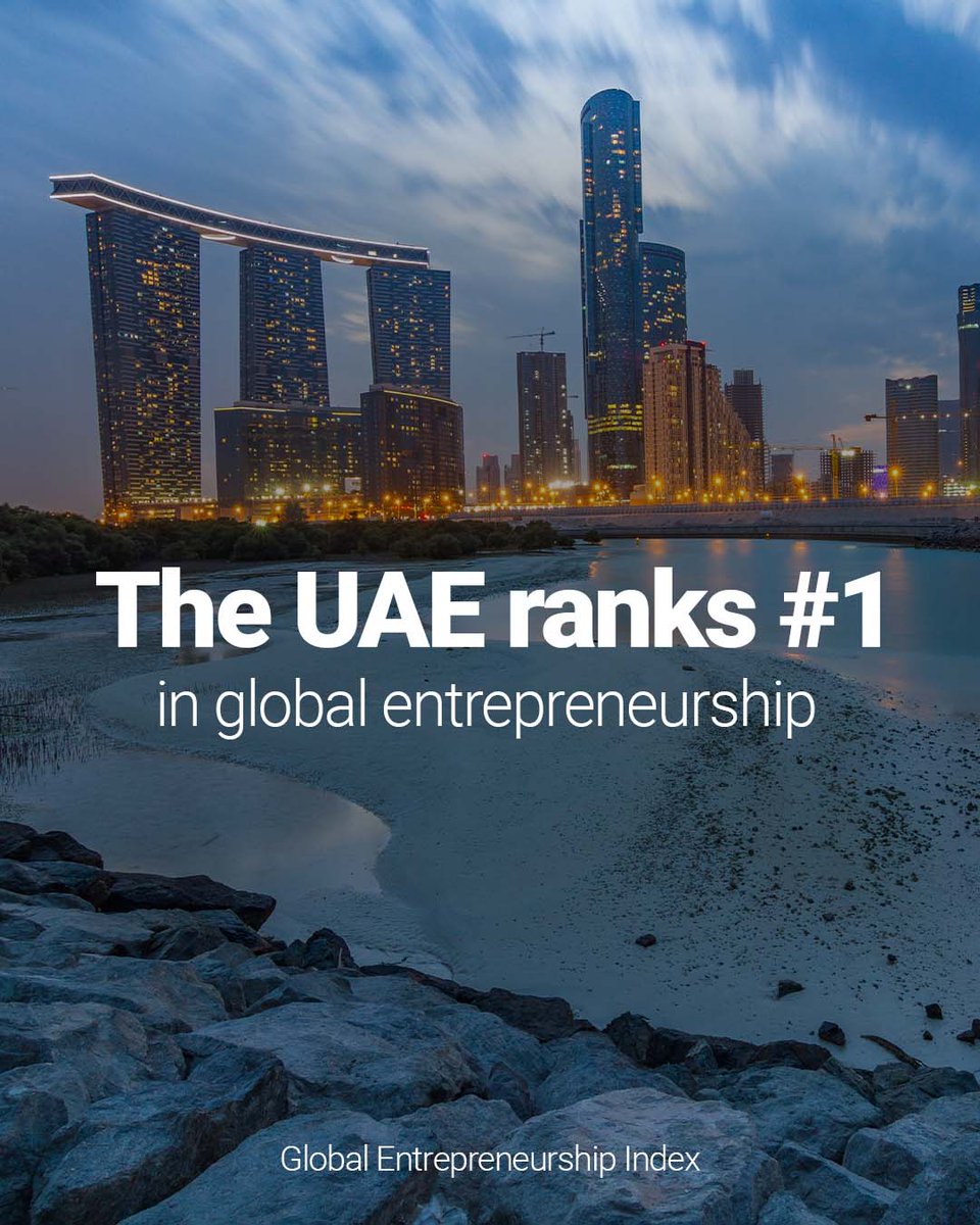 This month, the <a href="/GEMNOW/">Global Entrepreneurship Monitor</a> placed the UAE as the best place to start a business worldwide, a testament to UAE's ecosystem that enables businesses to thrive with ease of access to finance, talent and much more.