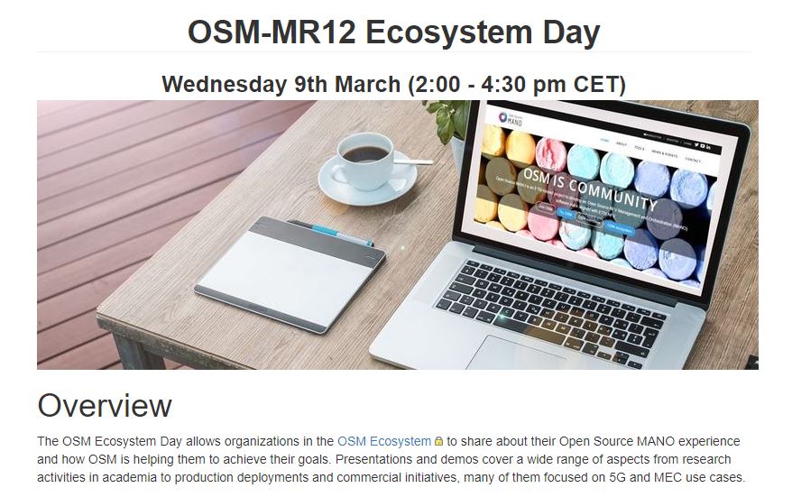 OpenSourceMANO's tweet image. Come share your #OpenSourceMANO success story or demo with the #OSM #community at the #OSMecosystemDay !!!
Last days to submit your talk / demo, instructions at osm.etsi.org/wikipub/index.…
#NFV #SDN #MEC #5G #OpenSource #cloudnative #orchestration #research #innovation #OSMecosystem
