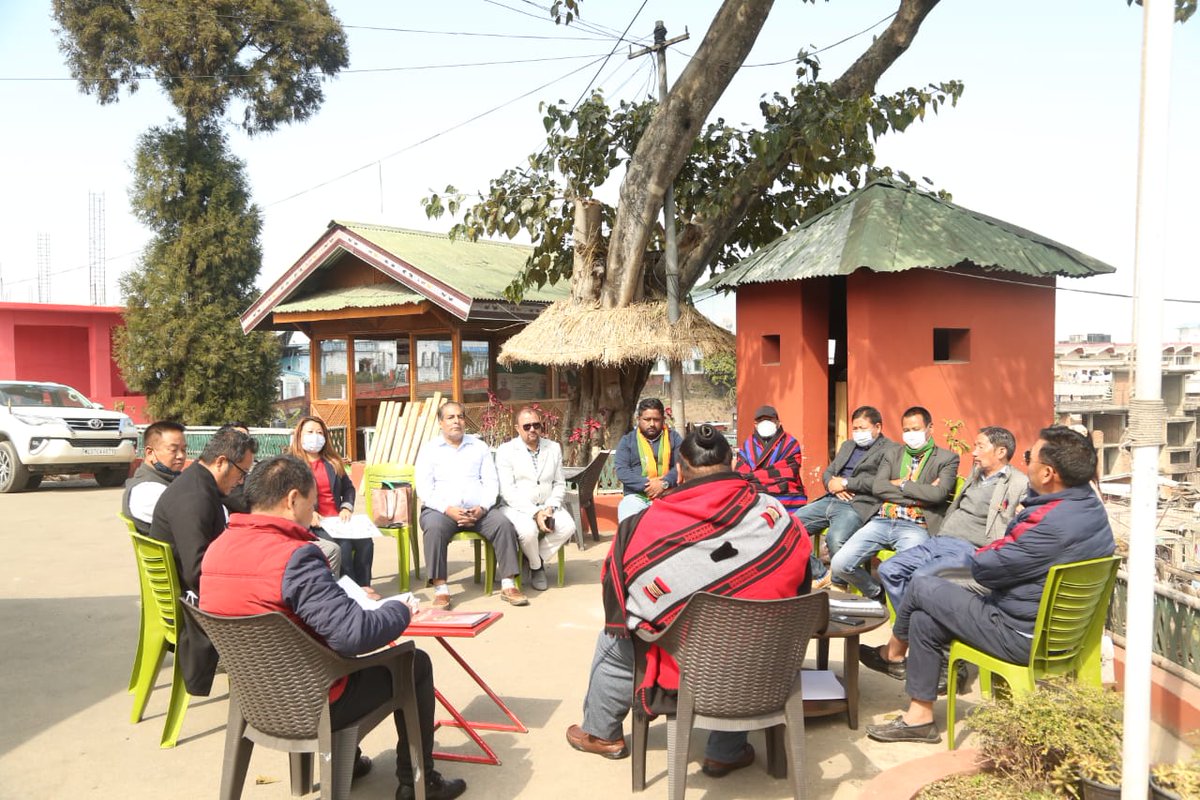 AlongImna's tweet photo. Conducted a meeting today with the State Office Bearers of @BJP4Nagaland at my official residence.

Discussed various activities to be taken up by the state BJP unit to strengthen the party at the grassroots. 

@BJP4India @JPNadda @narendramodi @blsanthosh @AjayJamwalNE https://t.co/S9vQbeyIKJ