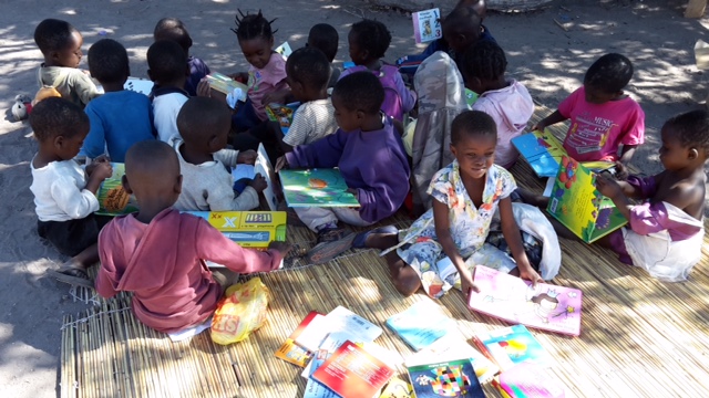 Volunteers busy packing for Zambia.Photo from nursery group which received books in 2016.If you have any story books, text books or non-fiction suitable for nursery or schools then please get in touch - info@booksabroad.org.uk or call - 01464 861446. Thanks.